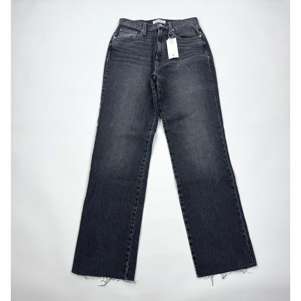 Level99 Raw Hem Straight Jeans Women 28 NWT Stretch Cotton‎ 5-Pockets Raw Hem